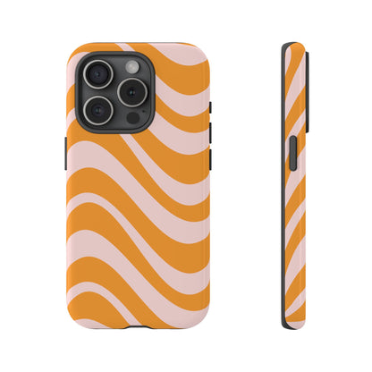 Retro Wavy Stripe iPhone Case