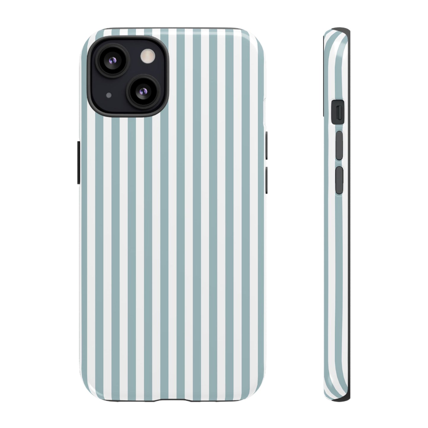 Blue & White Stripe iPhone Case