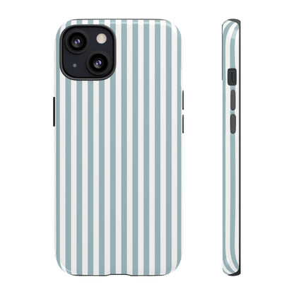 Blue & White Stripe iPhone Case