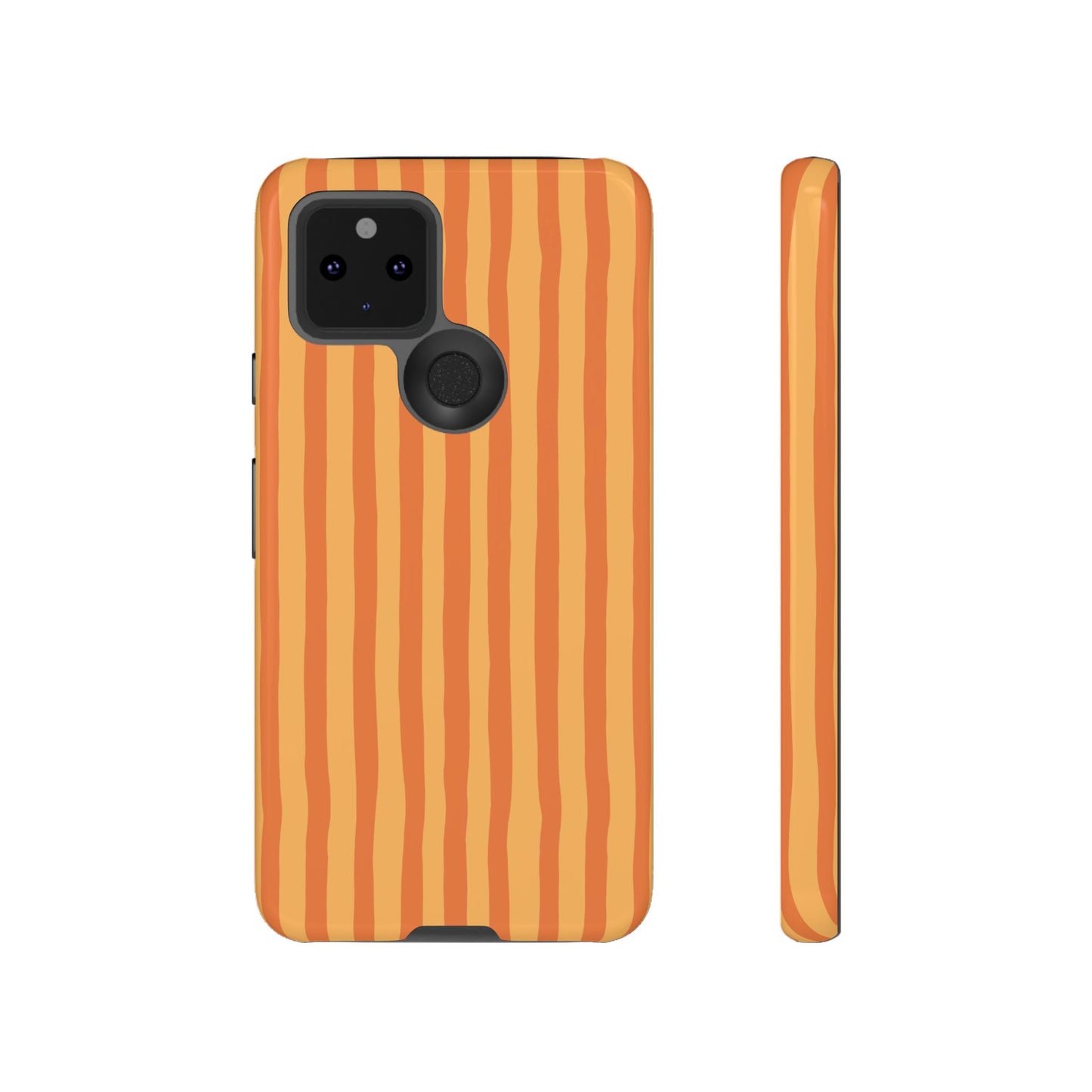 Orange Wavy Stripe Google Pixel Case