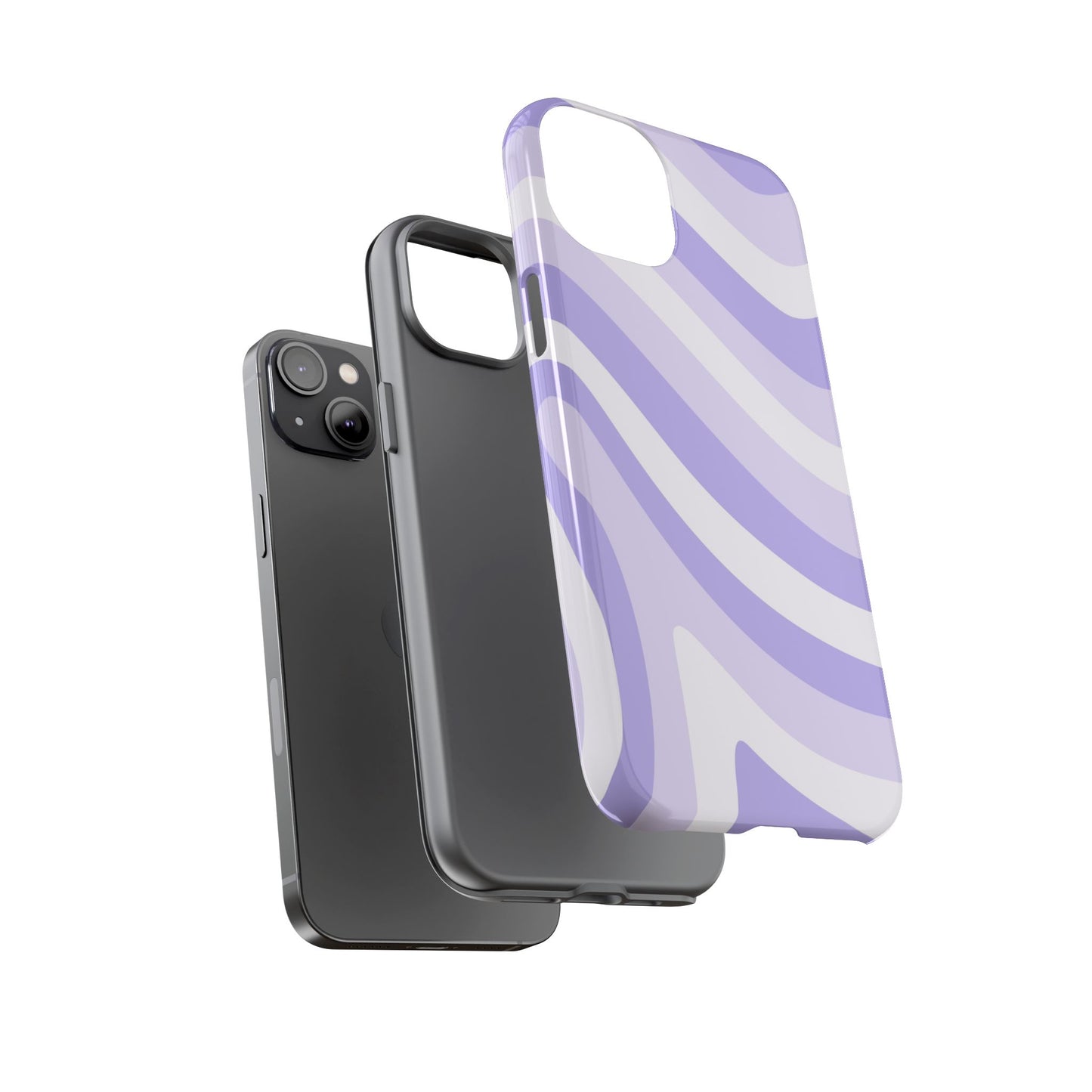 Lavender Wave Abstract iPhone Case