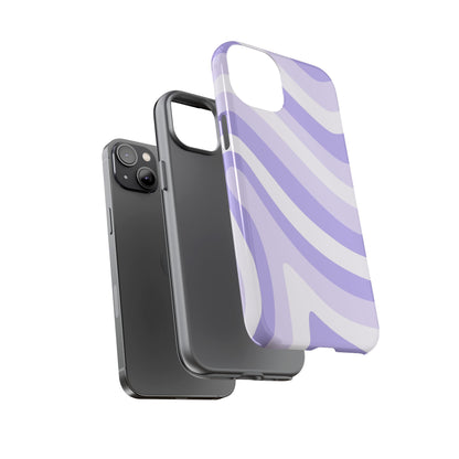 Lavender Wave Abstract iPhone Case
