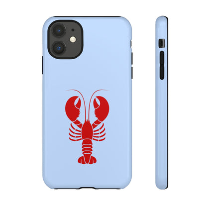 Red Lobster on Sky Blue iPhone Case