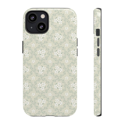 Vintage Daisy Wreath iPhone Case