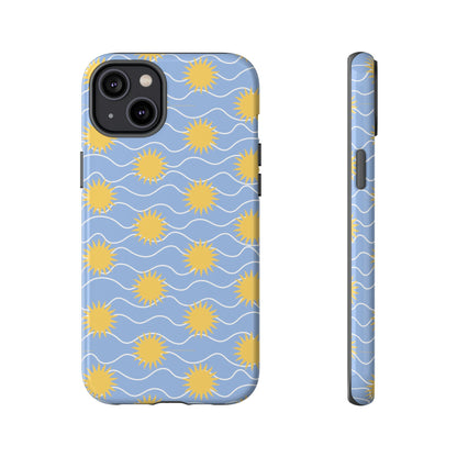 Sunny Waves Blue iPhone Case