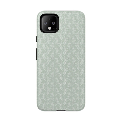 Minimal Leaf Print Google Pixel Case