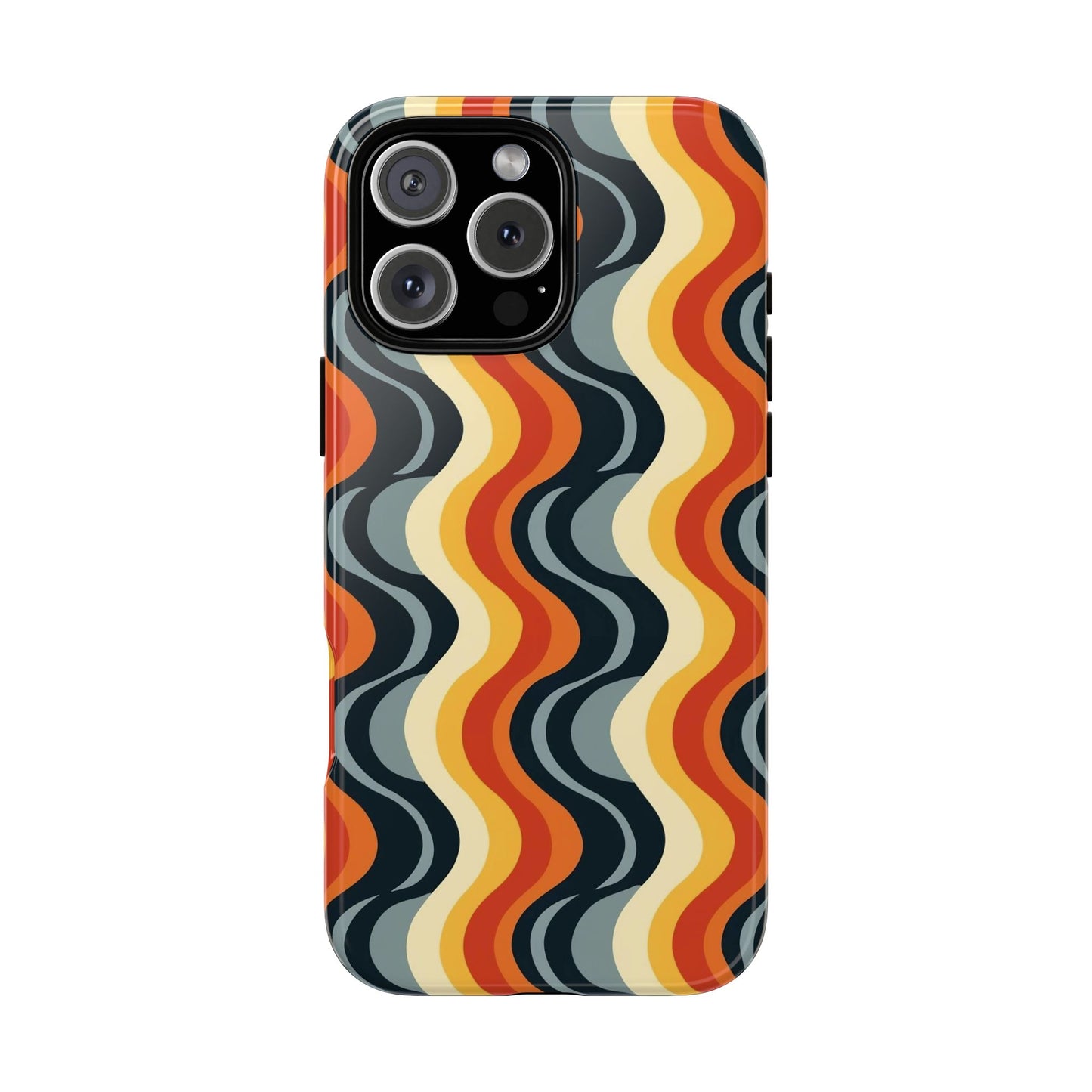 Retro Wavy Stripe iPhone Case