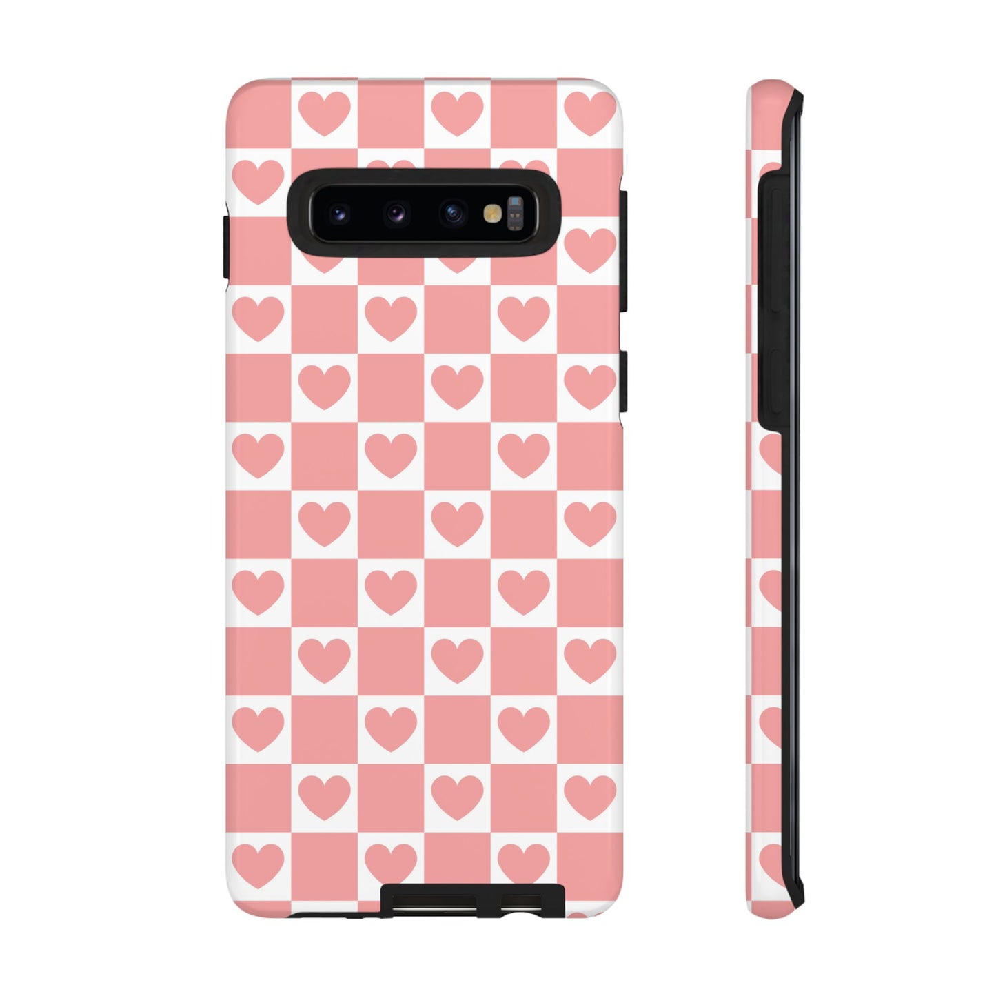 Pink Heart Checkerboard Samsung Case