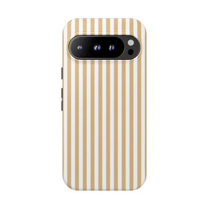Yellow & White Stripe Google Pixel Case