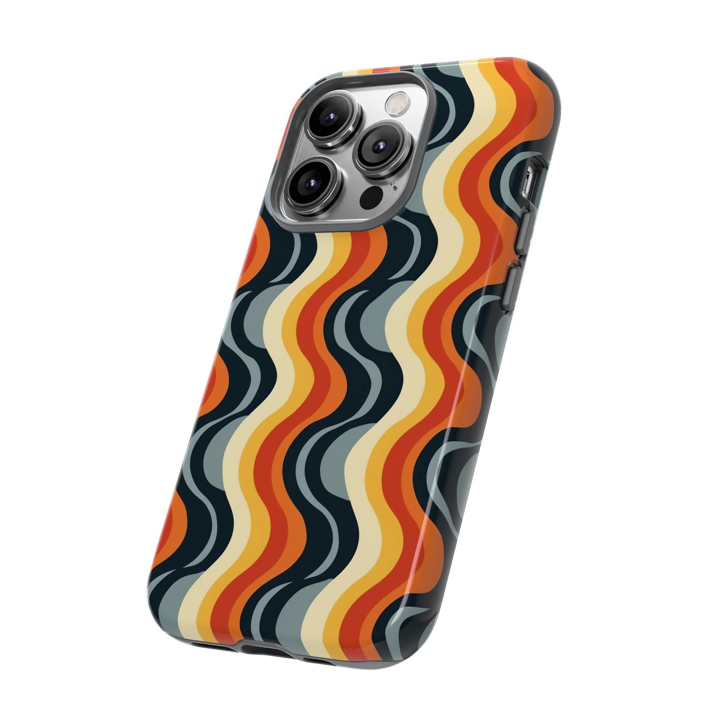 Retro Wavy Stripe iPhone Case