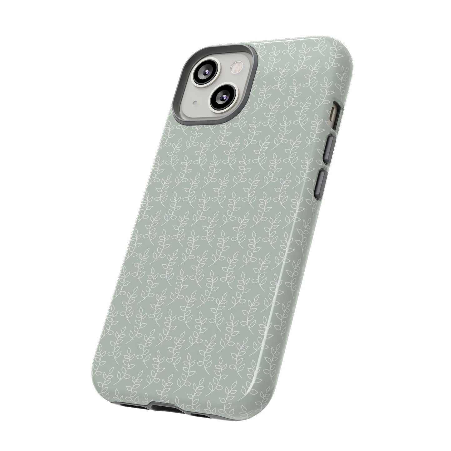 Minimal Leaf Print iPhone Case