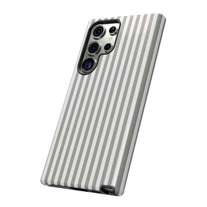 Gray & White Stripe Samsung Case