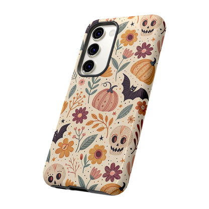 Halloween Skulls & Pumpkins Floral Samsung Case