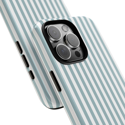 Blue & White Stripe iPhone Case