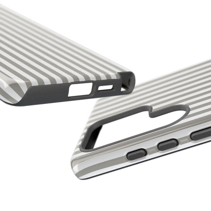 Gray & White Stripe Samsung Case