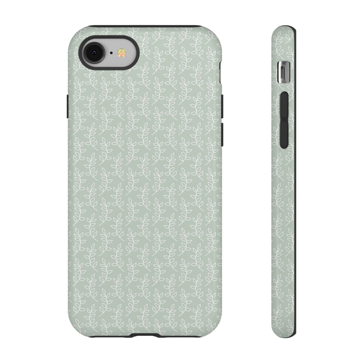 Minimal Leaf Print iPhone Case