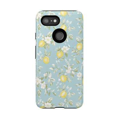 Lemon Blossom Blue Google Pixel Case