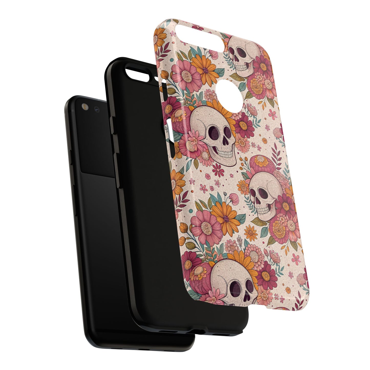 Floral Skull Google Pixel Case