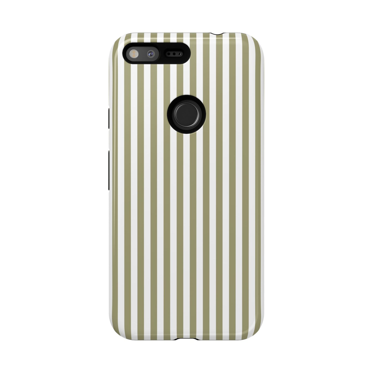 Sage & White Stripe Google Pixel Case