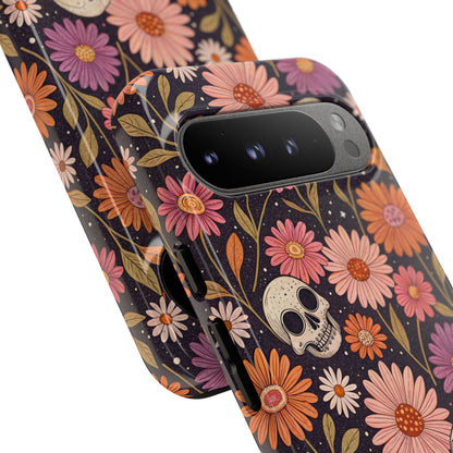 Skulls & Fall Florals Google Pixel Case