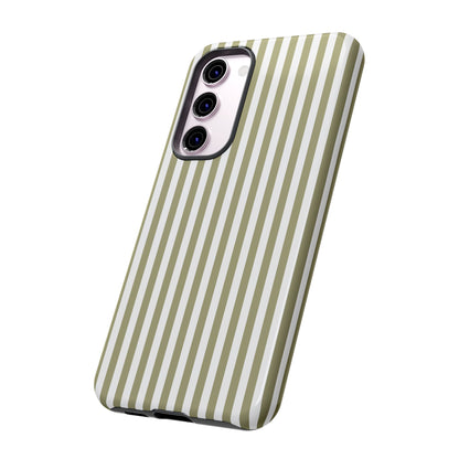 Sage & White Stripe Samsung Case