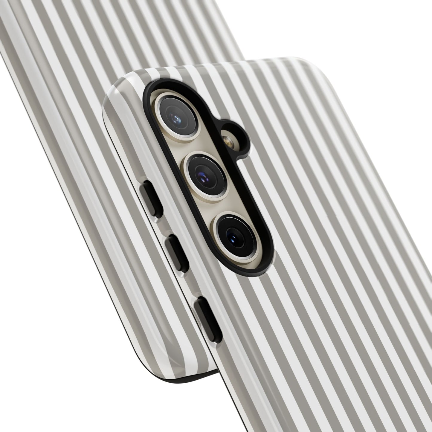 Gray & White Stripe Samsung Case