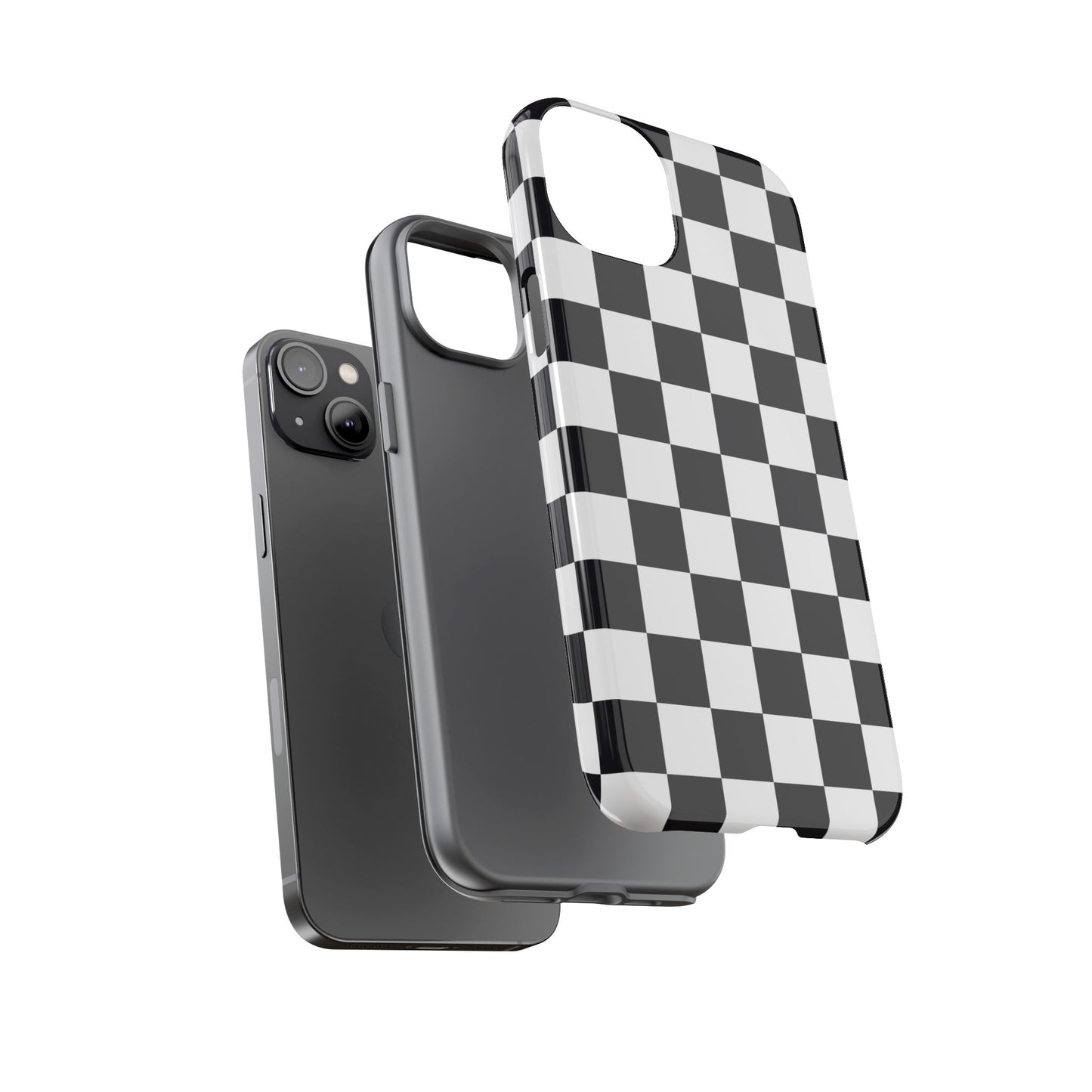 Black & White Checkerboard iPhone Case