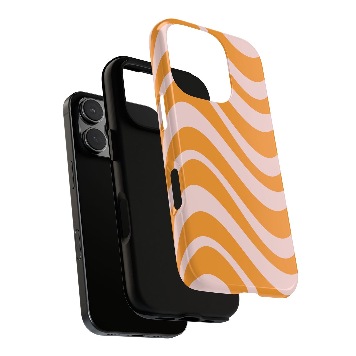 Retro Wavy Stripe iPhone Case