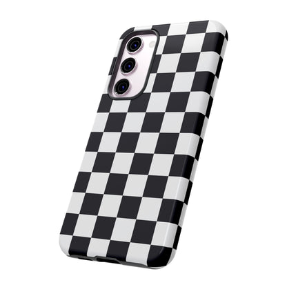 Black & White Checkerboard Samsung Case