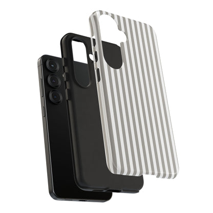 Gray & White Stripe Samsung Case