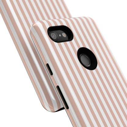 Blush & White Stripe Google Pixel Case