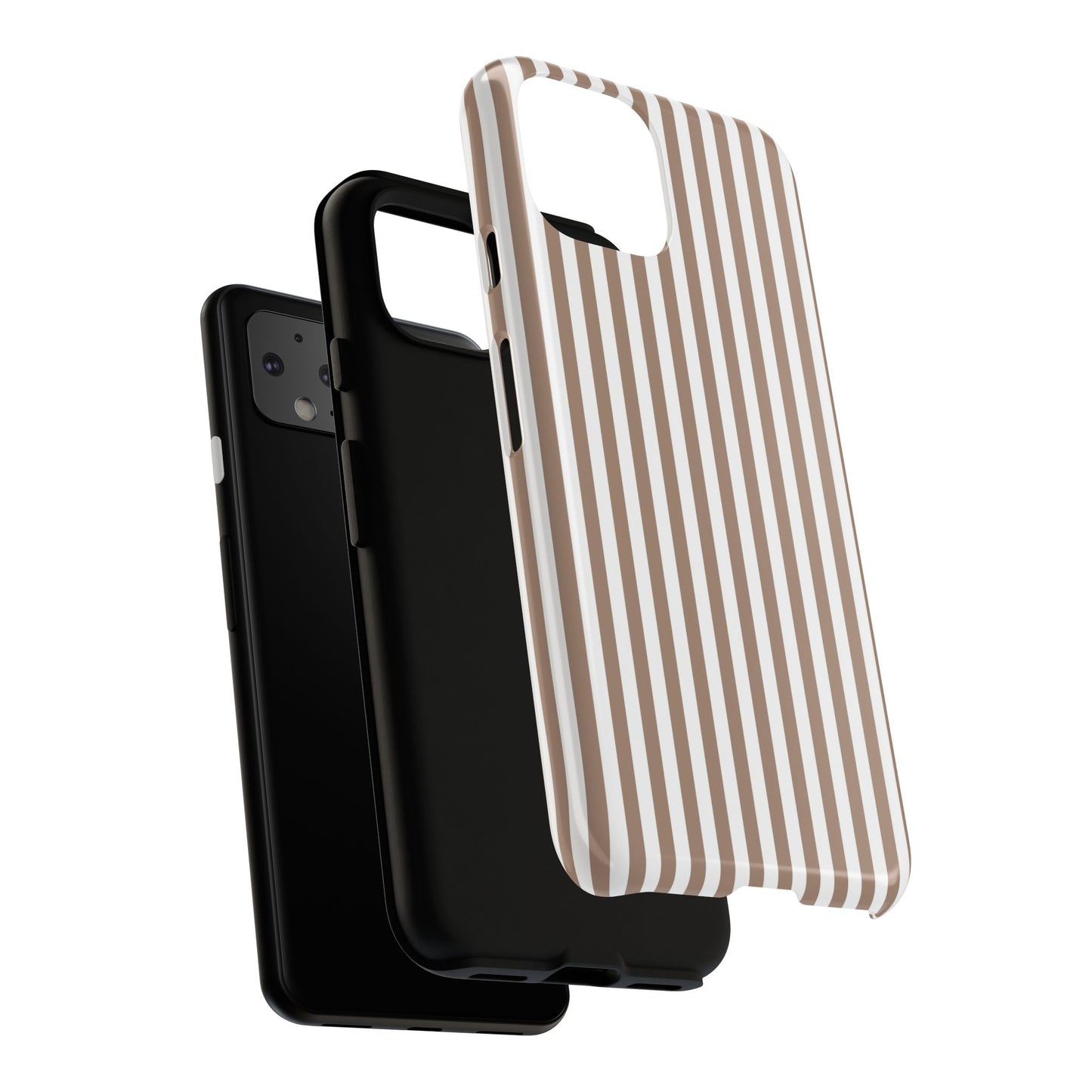 Beige & White Stripe Google Pixel Case