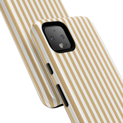 Yellow & White Stripe Google Pixel Case