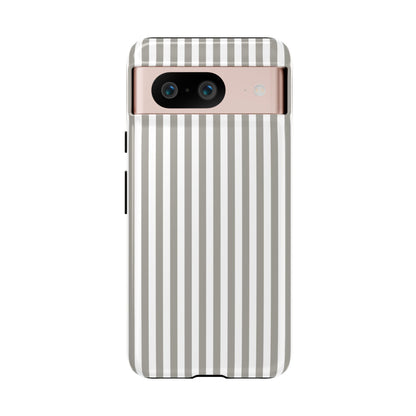 Gray & White Stripe Google Pixel Case