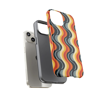 Retro Wavy Stripe iPhone Case