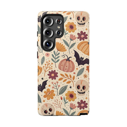 Halloween Skulls & Pumpkins Floral Samsung Case