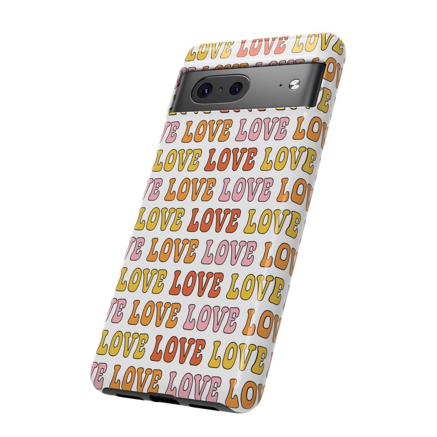Retro LOVE Typography Google Pixel Case
