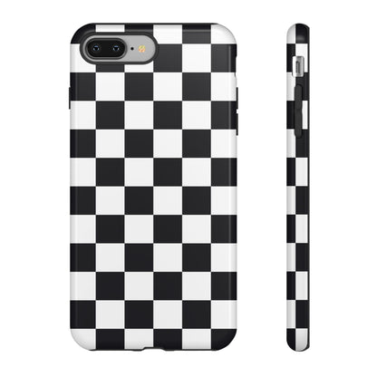 Black & White Checkerboard iPhone Case