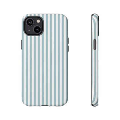 Blue & White Stripe iPhone Case