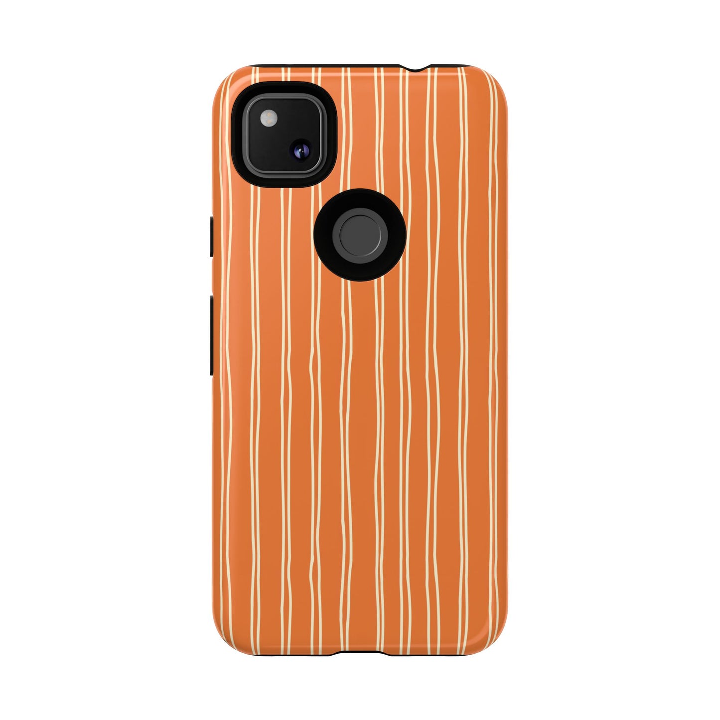 Orange Vertical Stripe Phone Google Pixel Case
