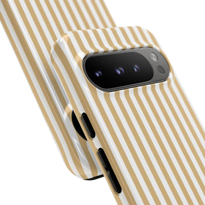 Yellow & White Stripe Google Pixel Case
