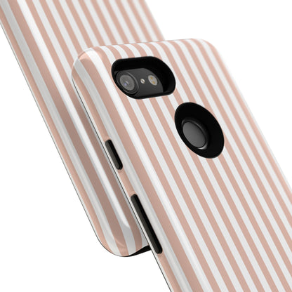 Blush & White Stripe Google Pixel Case