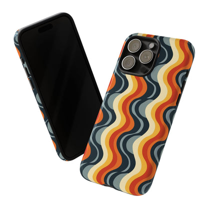 Retro Wavy Stripe iPhone Case
