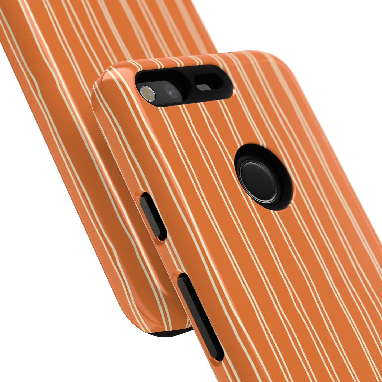 Orange Vertical Stripe Phone Google Pixel Case