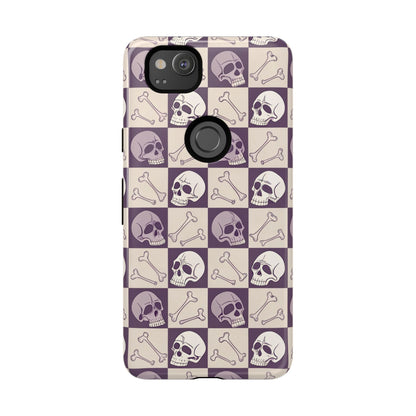 Skull & Bones Checkered Google Pixel Case