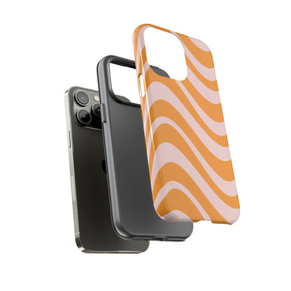 Retro Wavy Stripe iPhone Case
