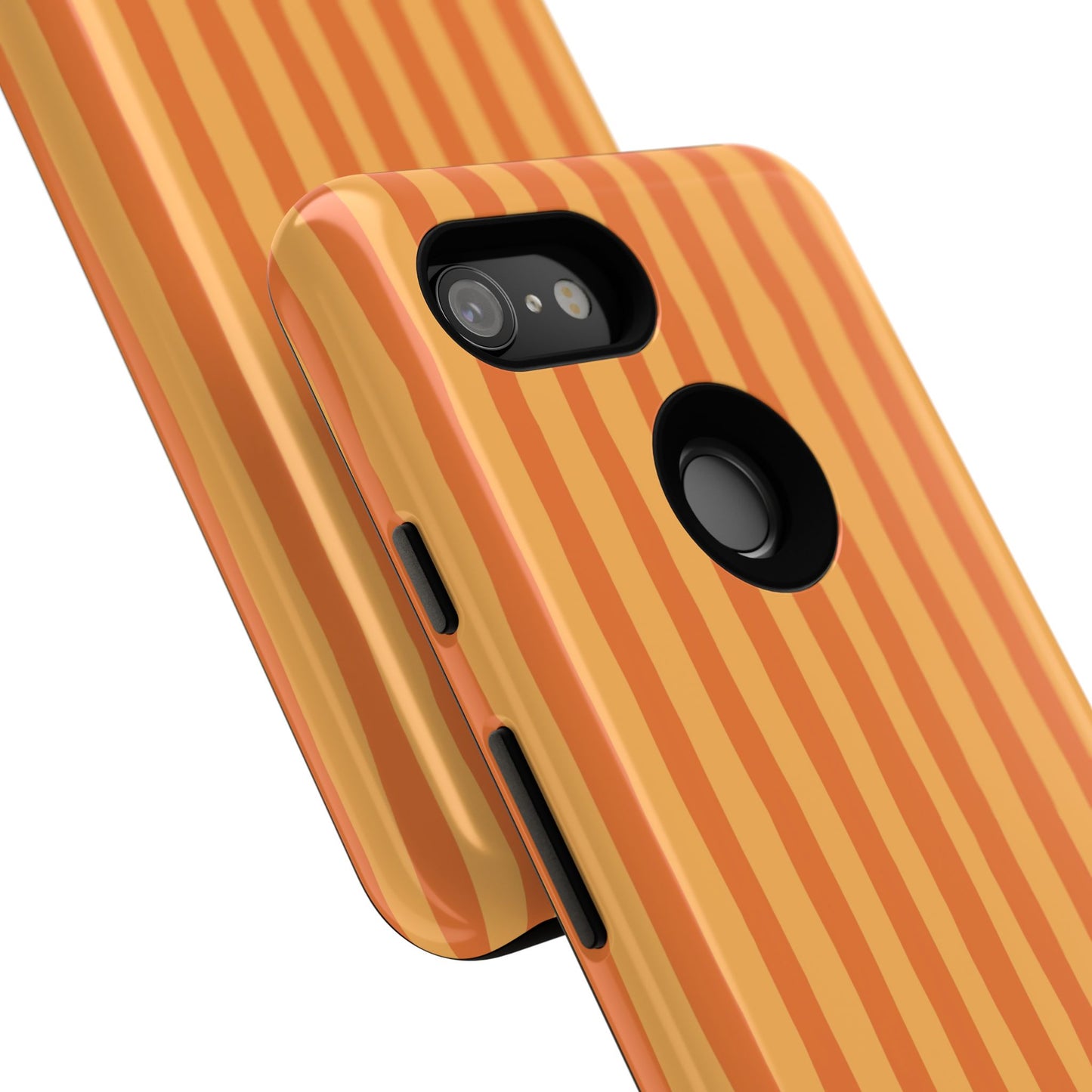 Orange Wavy Stripe Google Pixel Case