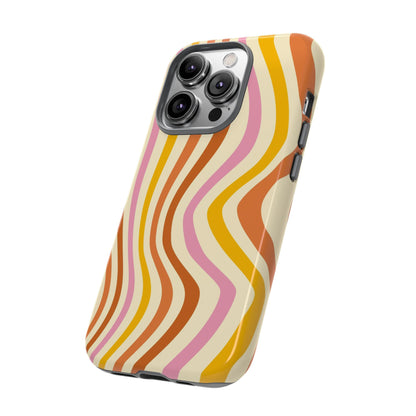 Retro Sunset Wave iPhone Case