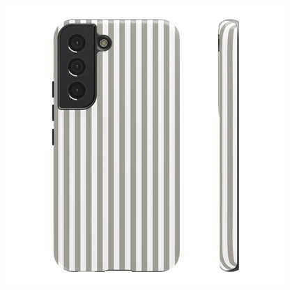 Gray & White Stripe Samsung Case