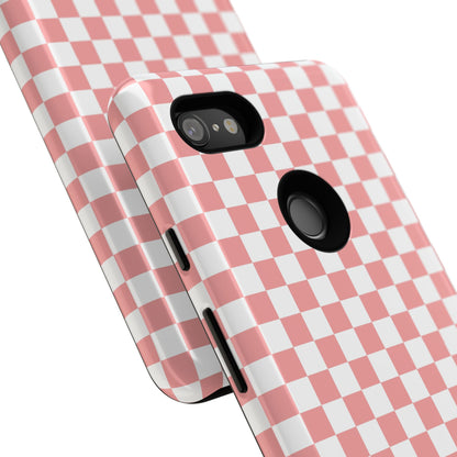 Pink Checkerboard Google Pixel Case